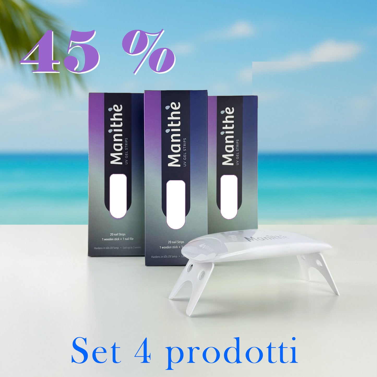 # Starter Set 3 COLORI + 1 LAMPADA UV